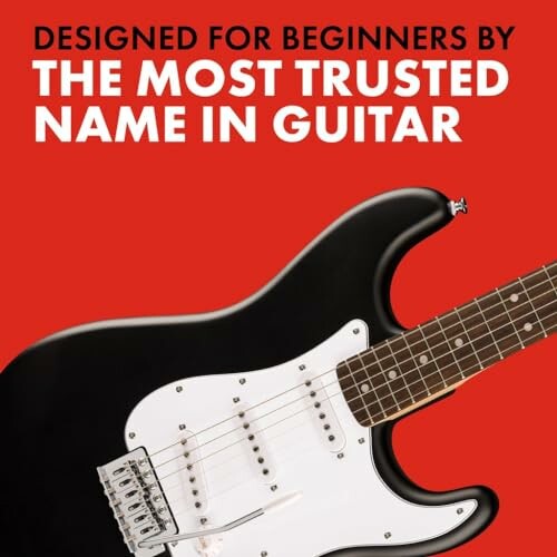 Electric guitar advertisement for beginners