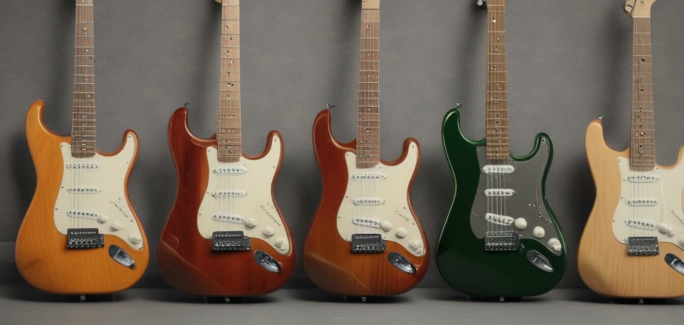 Fender Stratocaster body shapes